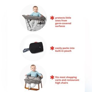 Skip Hop shopping cart cover, triangle design
